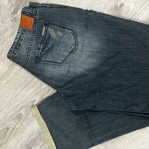 Dear John Blue Ankle Cropped Jeans with Faded Wash